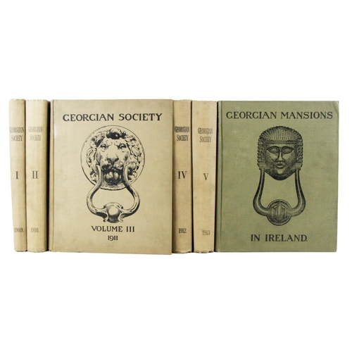 913 - Full Set of the Original Georgian Society Records[Architecture] The Georgian Society Records, Eighte... 