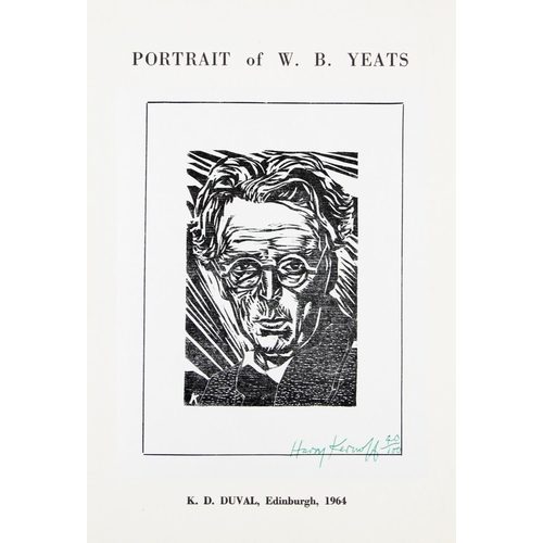 924 - Harry Kernoff, R.H.A. (1900-1974)W.B. Yeats, Limited Edition, woodcut print, No. 40/100 Signed by th... 