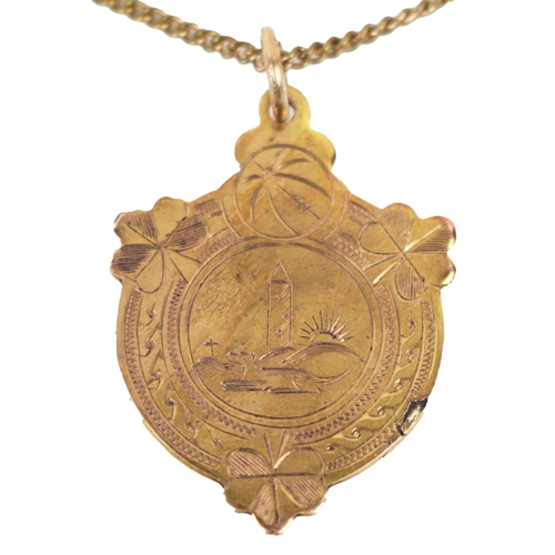 966 - 1961 Wexford Hurling Winner's MedalG.A.A.: Medal, Co. Wexford, 1961, a 9ct gold shield shaped Medal,... 