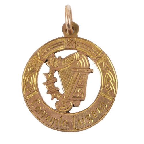 968 - 1940 Leinster Minor Title Awarded to LaoisMedal: G.A.A., Leinster Hurling 1940, a 9ct gold circular ... 