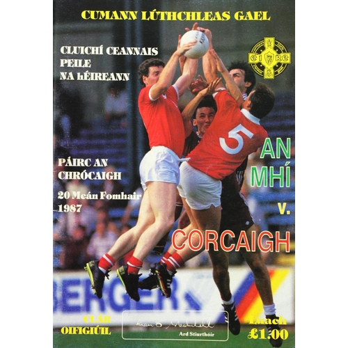 971 - Signed by G.A.A. Greats & PoliticiansG.A.A.: Football, 1987, All-Ireland Football Final, Meath V... 