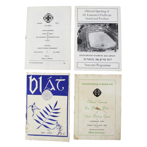 981 - G.A.A.: Official Openings 1959-84, a group of Programmes, including:* Official Opening of New Hogan ... 