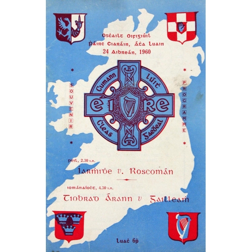 986 - G.A.A.: Westmeath, Official Opening of Phairc Ciarain, Athlone, 24.4.1960, (F) Westmeath V. Roscommo... 