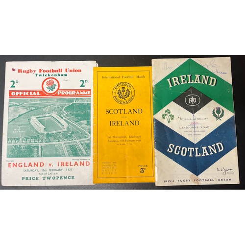 948A - Programme: Rugby [Scottish Rugby Union] 1938, an Official Match Programme, Scotland v. Ireland at Mu... 