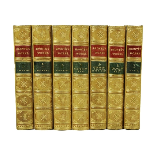 1015 - Bindings: Bronte - Life and Woks of Charlotte Bronte and Her Sisters, 7 vols. 8vo London (Smith, Eld... 