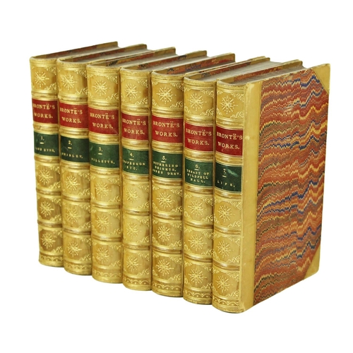 1015 - Bindings: Bronte - Life and Woks of Charlotte Bronte and Her Sisters, 7 vols. 8vo London (Smith, Eld... 