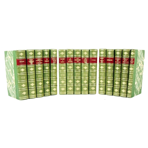 1016 - Bindings: Wilde (Oscar) [Collected Works] Edited by Robert Ross, 15 vols. roy 8vo London (Methu... 