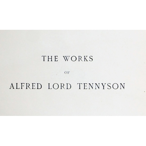 1026 - Bindings: Tennyson -The Works of Alfred Lord Tennyson, 8 vols. Sm. 8vo Lond. (MacMillan & Co.) 1... 