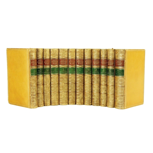 1027 - Bindings: Scott - The Poetical Works of Sir Walter Scott, Bart, 12 vols. sm. 8vo Edin. (A. &... 