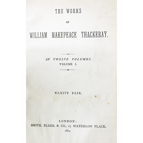 1032 - Bindings: Thackeray - The Works of William Makepeace Thackeray, 12 vols. 8vo Lond. 1884. Cont..... 