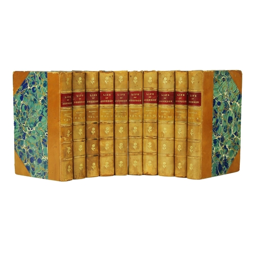 1039 - Bindings: Johnson - Boswell (James) The Life of Samuel Johnson, LL.D., 10 vols. sm. 8vo Lond. 1... 