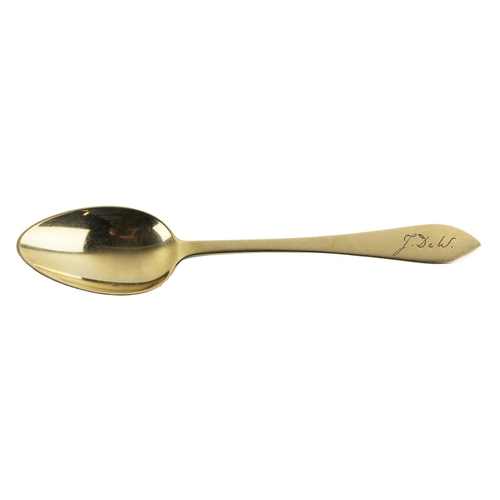 1122 - A rare 14ct gold 'Tiffany & Co.,' Christening Spoon, approx. 40gms, 6