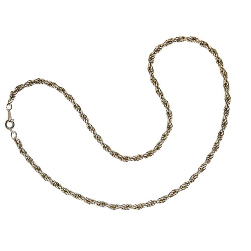 1131 - A Ladies 9ct gold knot link Necklace, with circular clasp, hallmarked, approx. 14.2 gms, approx. 43c... 