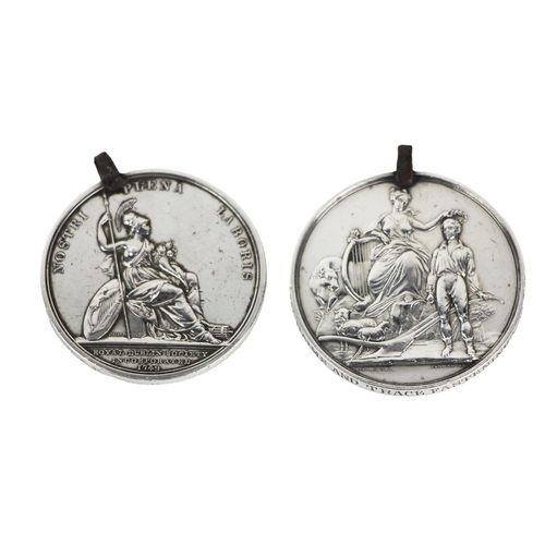 1145 - Medals: Agricultural, two silver Medals, to include:* R.D.S., to John Molloy Esq., for the best pair... 