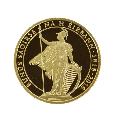 1170 - Gold Coin: Dublin Mint Office, G.P.O. 200th Anniversary (1818-2018),  with profile of General Michae... 