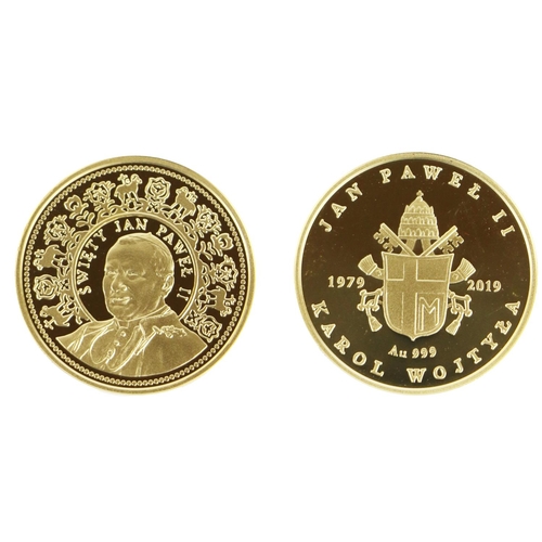 1171 - Gold Coin: Dublin Mint Office - The John Paul II's Visit to Ireland, 40th Anniversary 1/2 ounce gold... 