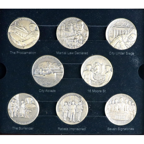 1180 - Gold Coins etc: A cased collection 'Fabula Aurum,' with certificates of six gold half crown Coins in... 