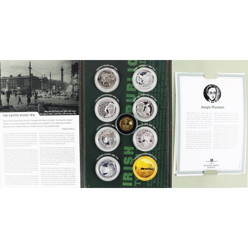 1187 - Gold Coins etc: Dublin Mint Office. The 100th Anniversary Freedom Gold Medal, 9ct gold No. 375/1000,... 