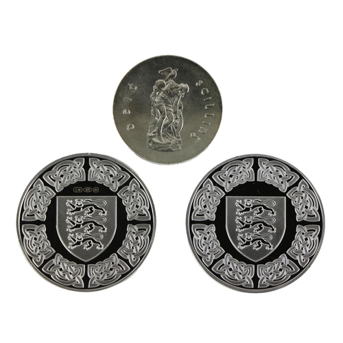 1189 - Coins: Dublin Mint Office, Brian Boru - The Last King of Ireland, silver and silver layered Commemor... 