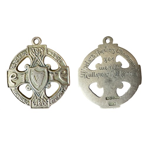 962 - Kilkenny’s First Ever All Ireland TitleMedal: G.A.A., Hurling (Kilkenny)1904, A 9ct gold Celtic cros... 