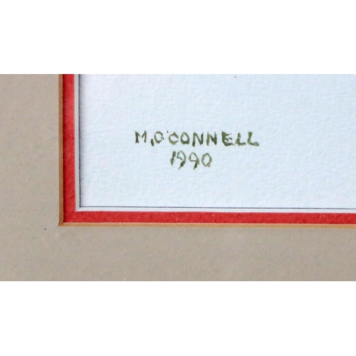 128 - M. O'Connell (XX - XXI) Irish School A set of 8 very attractive and colourful Watercolours, depictin... 