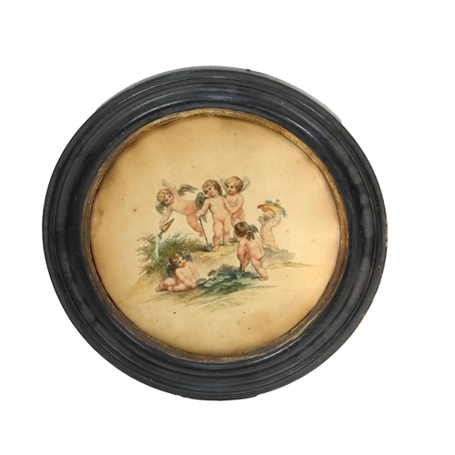 249 - A 19th Century oval Needlework Print, depicting the rescue of Moses; an 18th Century Bartolozzi colo... 