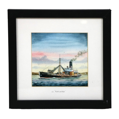 387 - Waterford Shipping Interest: A set of 3 original watercolour Studies, 