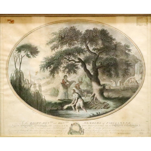 469 - After William Hinks (Fl. 1773-1797)A set of 6 sepia Engravings depicting various stages of Linen Pro... 