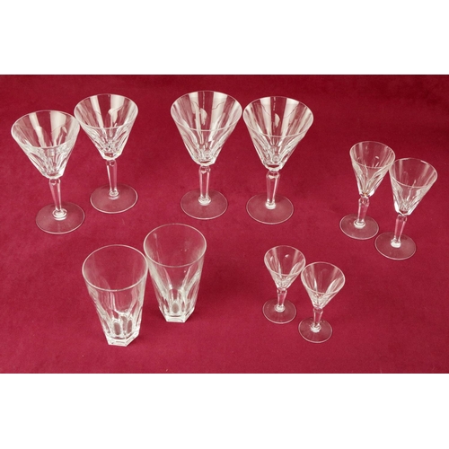 522 - A good suite of 'Sheila' design Waterford crystal Drinking Glasses, comprising 19 Tumblers, 10 white... 