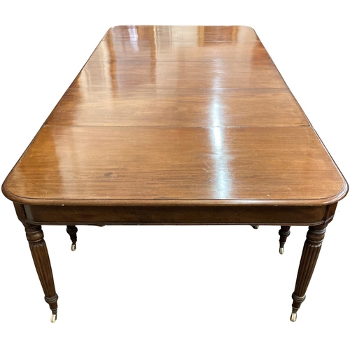 535 - A fine quality 19th Century Irish mahogany Economy Table, in the manner of Gillingtons, Dublin, the ... 