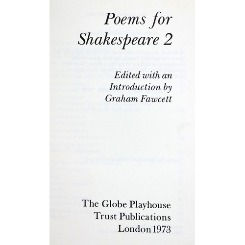 103 - Signed by Heaney & Other Poets[Heaney (S.)] Fawcett (Graham)ed. Poems for Shakespeare 2, 8vo, L.... 