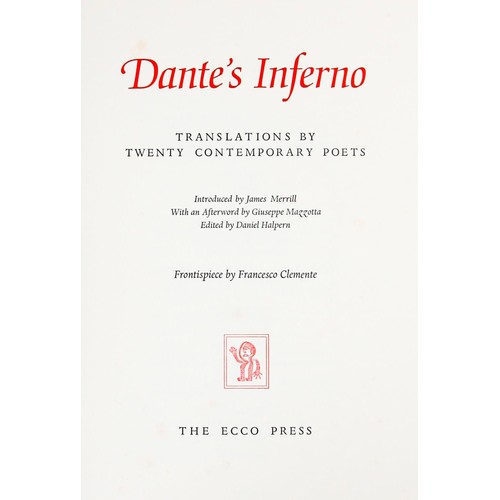 104A - One of 125 Copies Signed by the ContributorsHeaney (Seamus)et al,&nbsp;Dantes Inferno, folio, New Je... 
