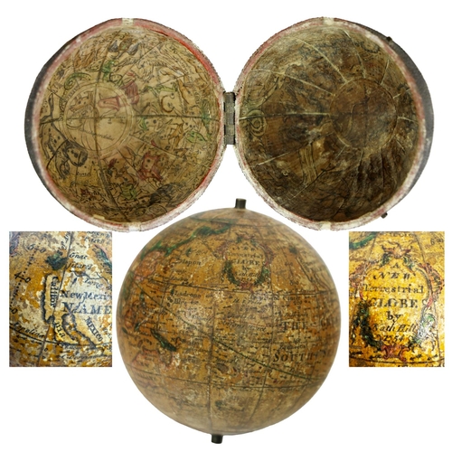 674 - Nathaniel Hill - Pocket Globe, London, 1754The Globe is contained in its original case, which itself... 