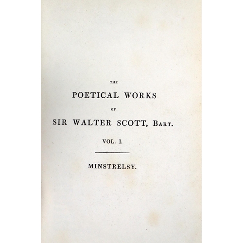 18 - Bindings: Scott, The Poetical Works of Sir Walter Scott, Bart, 12 vols. sm. 8vo Edin. n.d. (c. 1830)... 