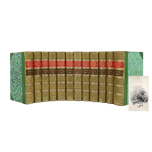 18 - Bindings: Scott, The Poetical Works of Sir Walter Scott, Bart, 12 vols. sm. 8vo Edin. n.d. (c. 1830)... 
