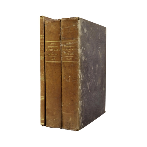 80 - With Hand Coloured MapsLewis (Samuel) A Topographical Dictionary of Ireland, 2 vols. + Atlas. Togeth... 