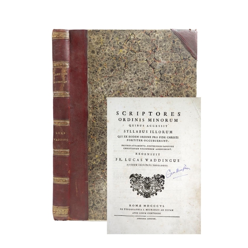 82 - Wadding (Fr. Luke)&nbsp;Scriptores Ordinis Minorum, Quibus accessit syllabus illorum qui ex eodem or... 
