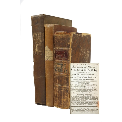 111 - Almanac: Watson Stewart (John) The Gentleman's and Citizen's Almanack, with English Register, and Wi... 