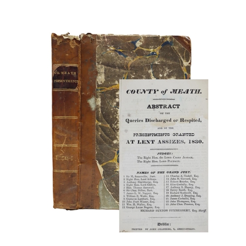 115 - Co. Meath : Presentments - County of Meath, Abstracts etc. of Presentments, Lent Assizes, Summer Ass... 