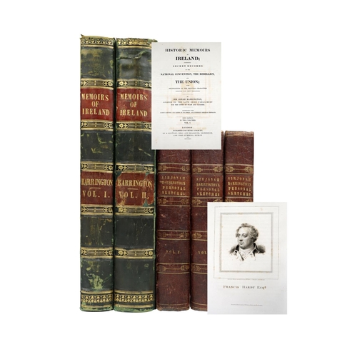 188 - Barrington (Sir Jonah)&nbsp;Historic Memoirs of Ireland;.. The Rebellion and The Union, 2 vols. 4to ... 
