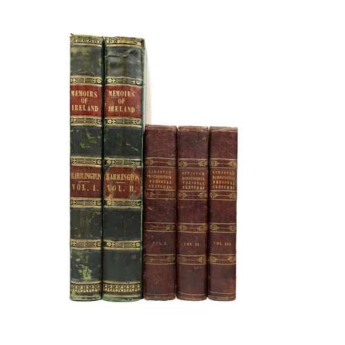 188 - Barrington (Sir Jonah)&nbsp;Historic Memoirs of Ireland;.. The Rebellion and The Union, 2 vols. 4to ... 