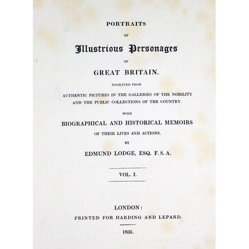 190 - Most Likely by George MullenBindings: Lodge (Edmund) Portraits of Illustrious Personages of Great Br... 