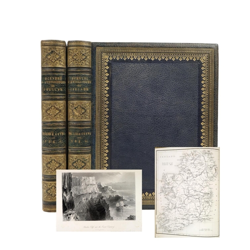 192 - V. Good Copy in Fine BindingBartlett (W.H.) The Scenery and Antiquities of Ireland, 2 vols. lg. 4to ... 