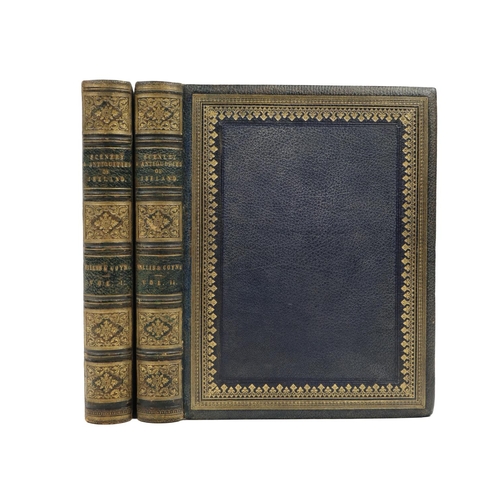192 - V. Good Copy in Fine BindingBartlett (W.H.) The Scenery and Antiquities of Ireland, 2 vols. lg. 4to ... 