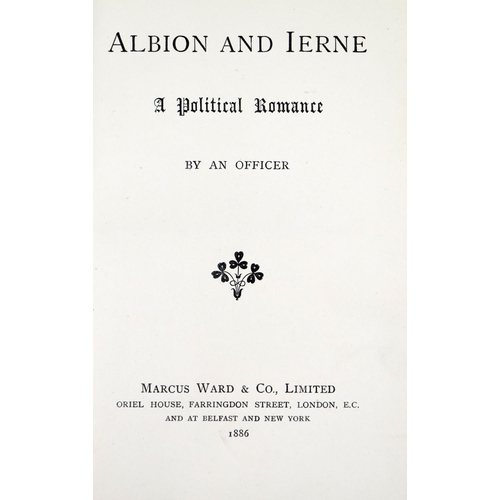 94 - Presentation CopyAnon: 'An Officer' -&nbsp;Albion and Ierne A Political Romance, By an Officer. 8vo ... 