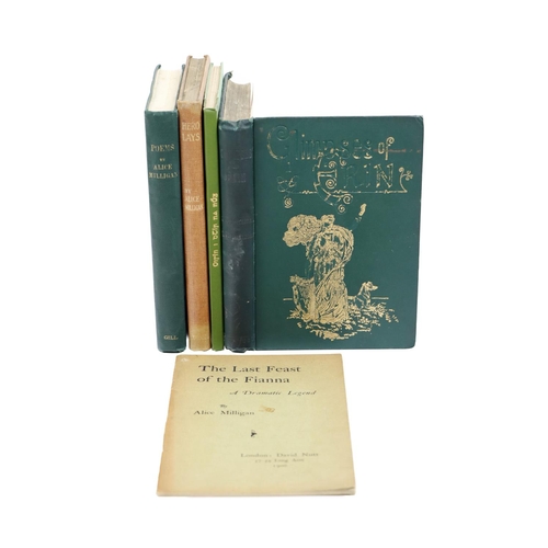 96 - Milligan (Alice) Hero Lays, 8vo Dublin 1908 First Edn., orig. buckram; also The Last Feast of the Fi... 