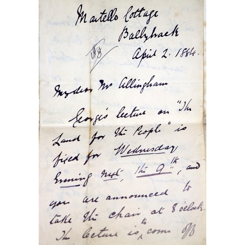 220 - With Manuscript Letter from Michael DavittDavitt (Michael) Leaves from a Prison Diary; or Lectures t... 