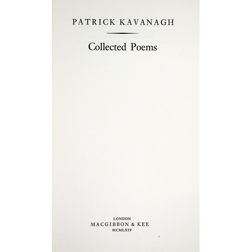 234 - Kavanagh (Patrick)&nbsp;Collected Poems, 8vo, L.(Mac Gibbon & Kee) 1964,&nbsp;First Edn., cloth ... 