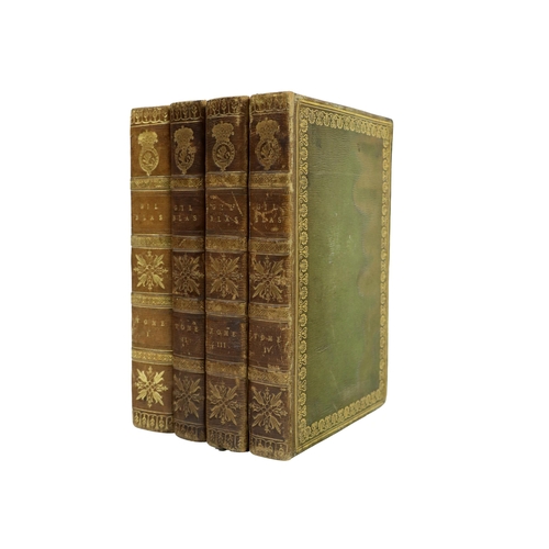 240 - Large Paper CopyBindings: Le Sage - Histoire de Gil Blas de Santillane, 4 vols. 8vo Paris (Imprimeri... 