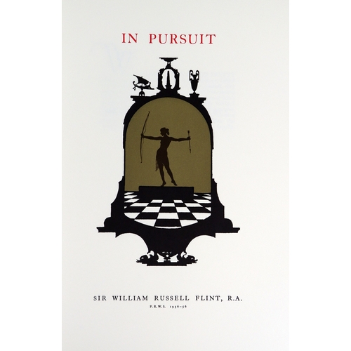 404 - Special Signed Limited EditionRussell Flint (Sir Wm.)&nbsp;In Pursuit - An Autobiography, lg. folio ... 